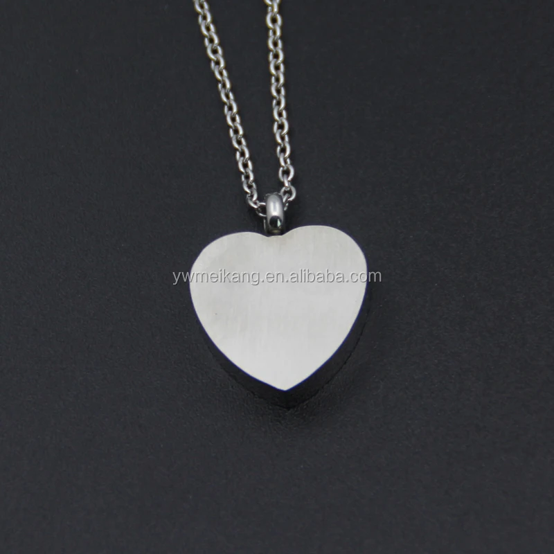 Writing A piece of my heart is in heaven Heart Urn Pendant Cremation Jewelry