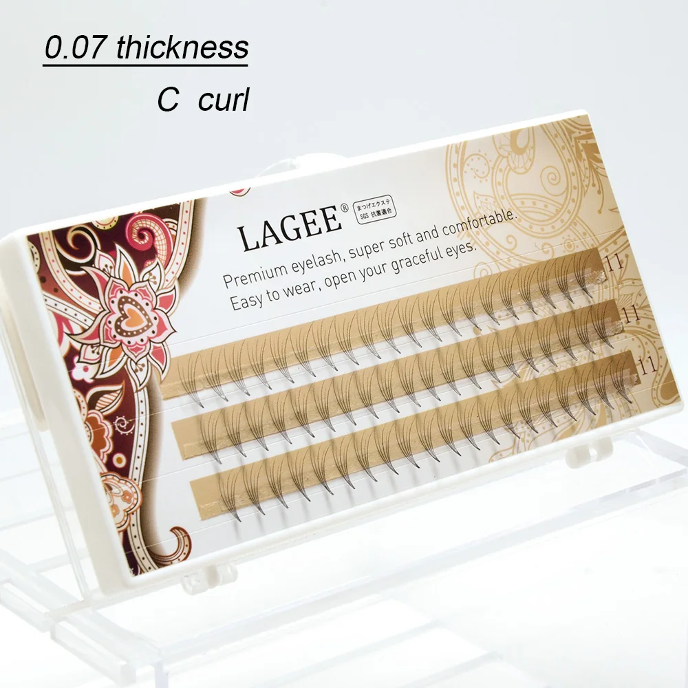6D  premade fan  private label volume eyelash make up eyelash extensions hand-made black faux mink premium eyelash