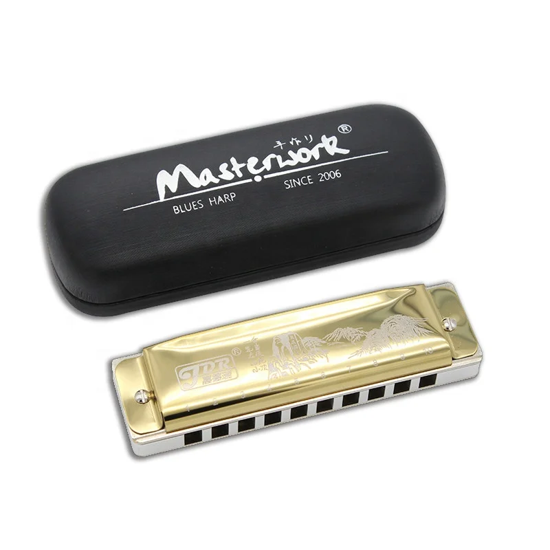 
JDR blues harmonica C key copper soundboard 