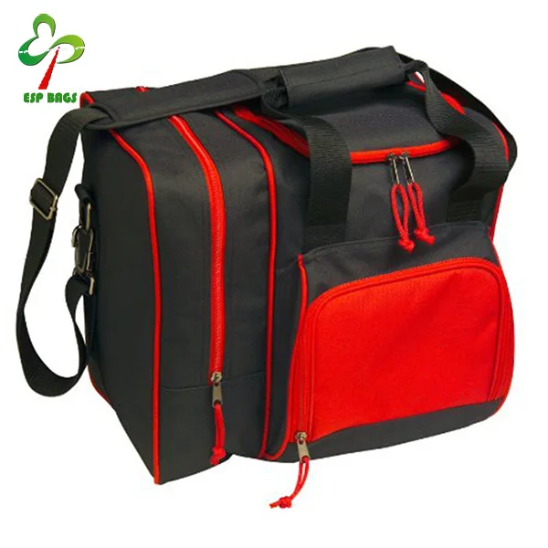 Alibaba online deluxe single bowling ball bag, premium custom bowling bags with shoe compartment