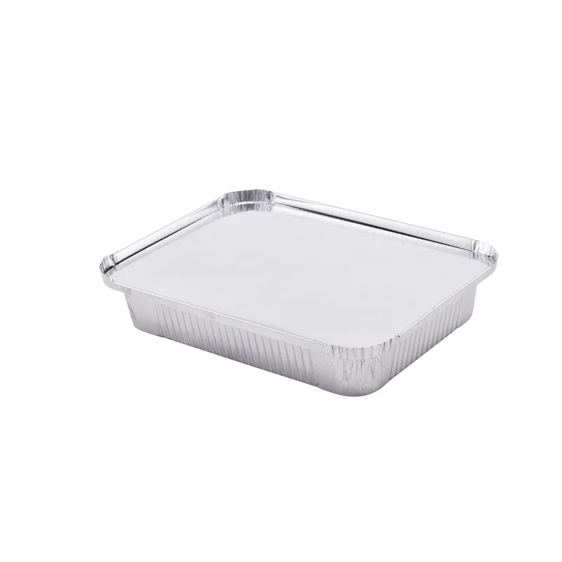 Different size aluminum foil container with paper lid