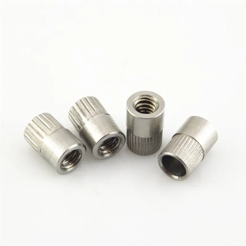 Customized CNC Turning Lathe Steel Thread Barrel Parts stainless steel bushing