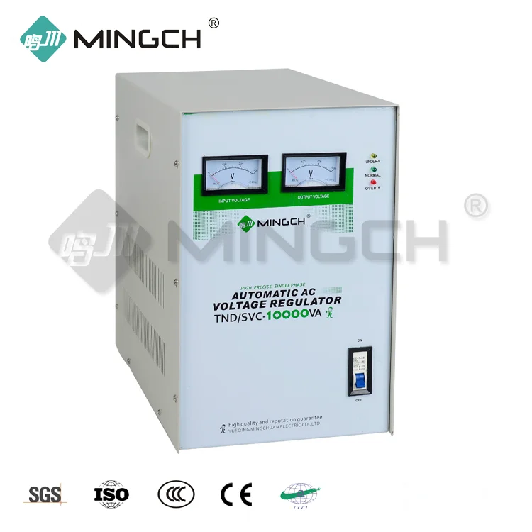 MINGCH Morocco Widely Use 10000W Tnd Series AC Single Phase Voltage Stabilizer