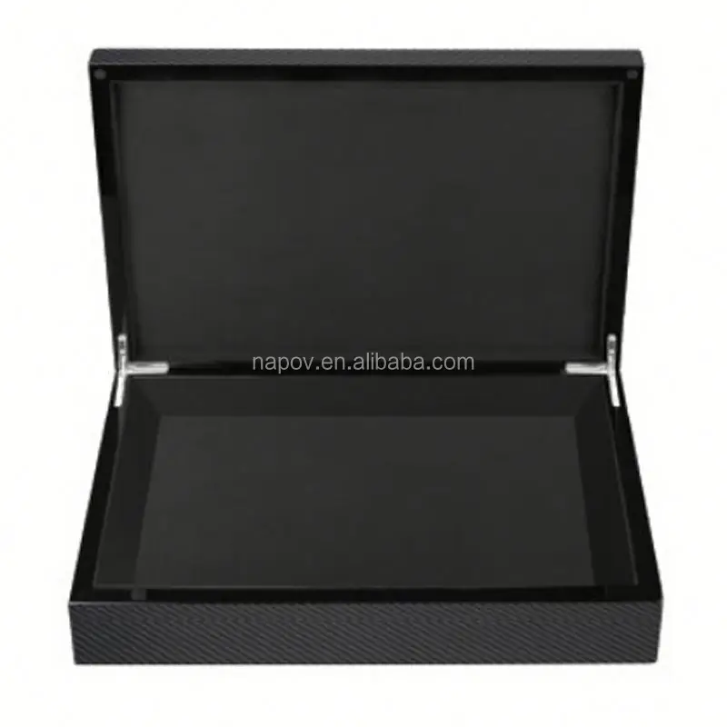 OEM deluxe carbon fibre material jewelry gift box /packaging box