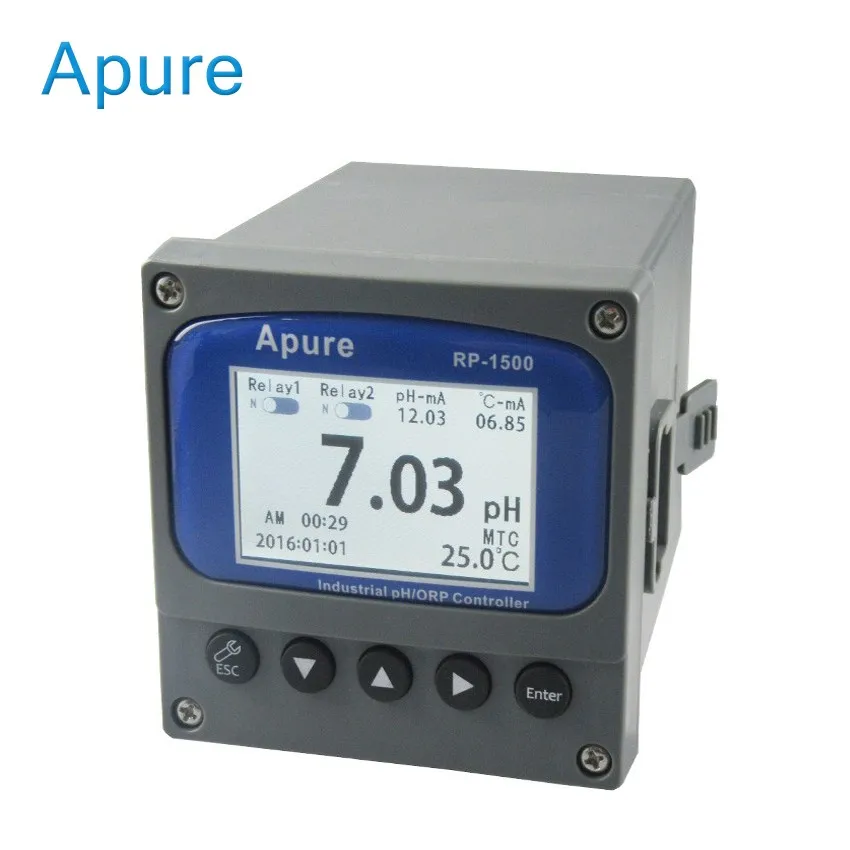 Industrial 4-20mA Online PH Meter ORP Controller for Drinking Water Testing