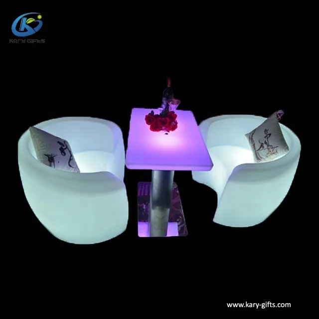 Event Party Popular Glowing Banquet Desk LED Dining Table