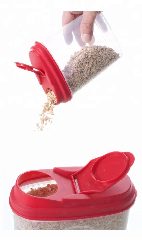 Houseware 5pcs nuts box storage cereal food dispenser plastic container set  for cereal, snacks and sugar