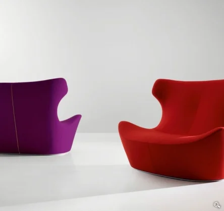 
Modern design Europe style leather two seat Aviator Papilio sofa 