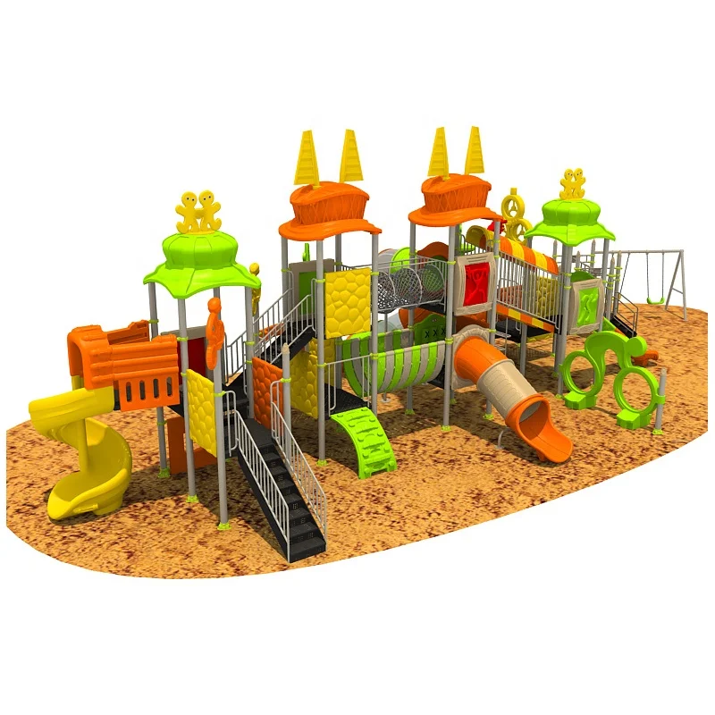 Chinese factory custom new large plastic slide children outdoor toys games kids outdoor playground equipment prices