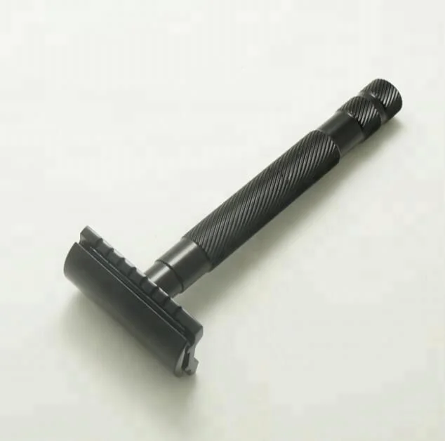 Оптовая продажа, металлическая щетка для бритья, бритва с двойным лезвием, безопасная бритва для мужчин, безопасные бритвы