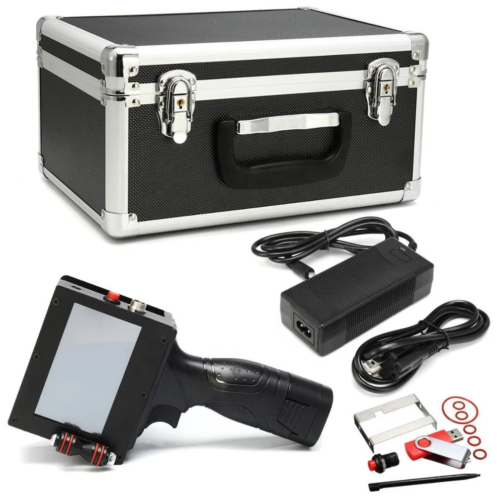 TIJ 2.5 Inkjet printer for coding tin cans wood glass metal printer batch expiry date printing machine