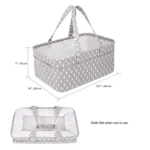 OEM&ODM Baby Diaper Caddy Organizer  Baby Shower Gift Storage Basket
