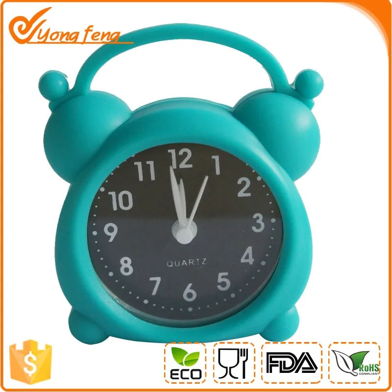
Silicone Desk Alarm Clock Fun Display Ideal Gift Bedroom Wall Clock for Kids 