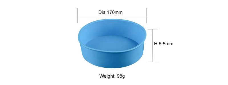 Пищевая круглая сковорода Bpa бесплатная форма для торта силиконовая пищевая форма для украшения торта Формы для выпечки