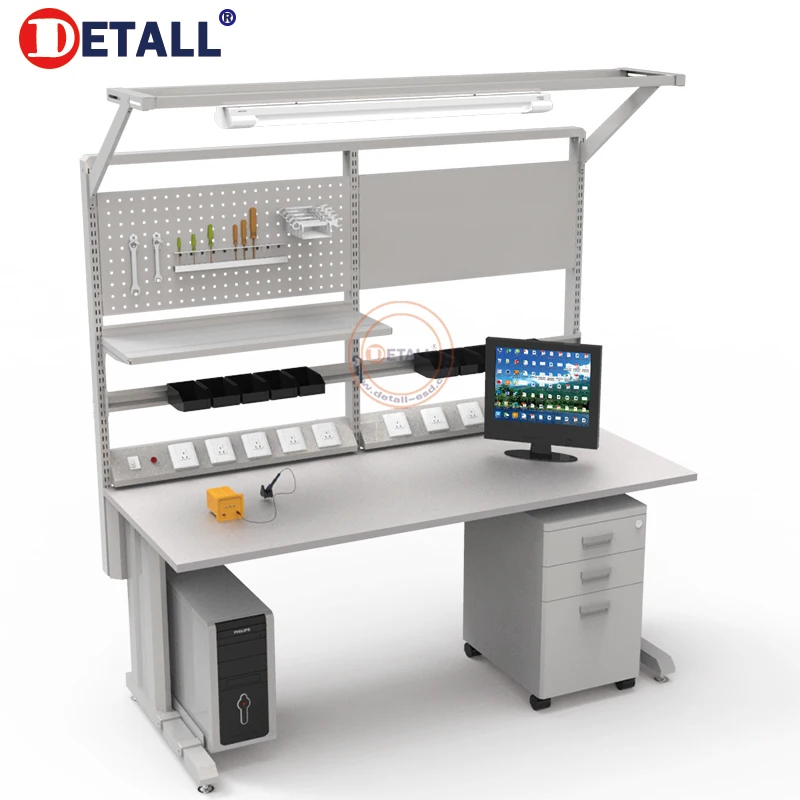 Durable Electronics Lab Table Customized Stainless Steel Workbench