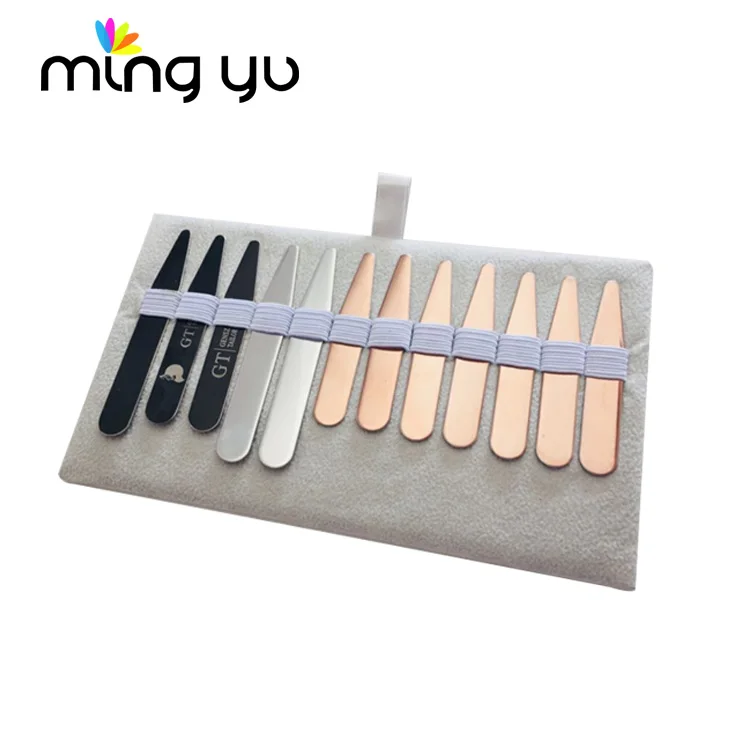 Мужская рубашка с металлическим воротником