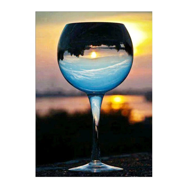 DIY Glass Landscape Diamond Painting