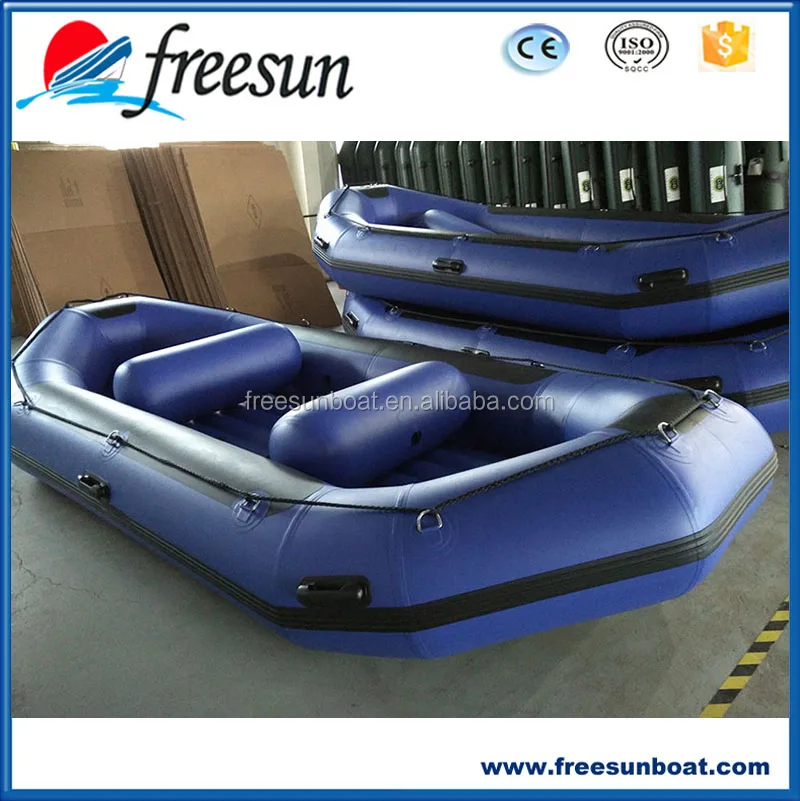 Waterplay Craft FREESUN Manufacturer wholesale 5678 persons Blue Inflatable Raft Motor Boats rescue rafting rowing drifting boat