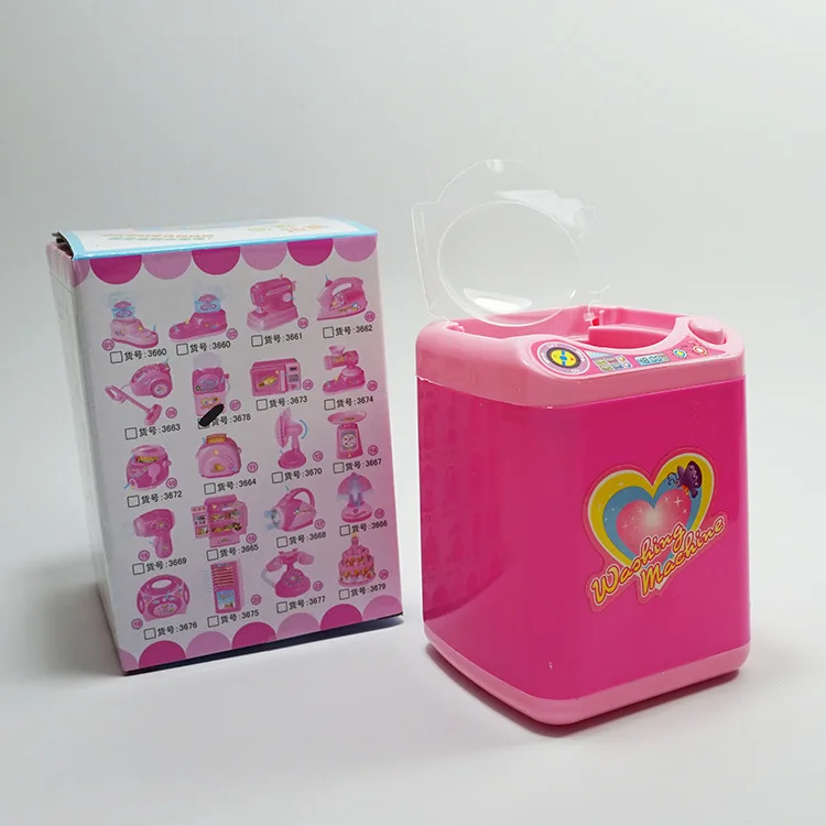 Wholesale electric toy washing machine washing powder puff makeup brush can dehydrate and drain