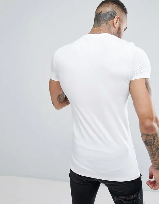 
Round Neck Bamboo 100% Cotton Plain T Shirts , Custom Mens T-Shirt Design With Embroidered Logo 