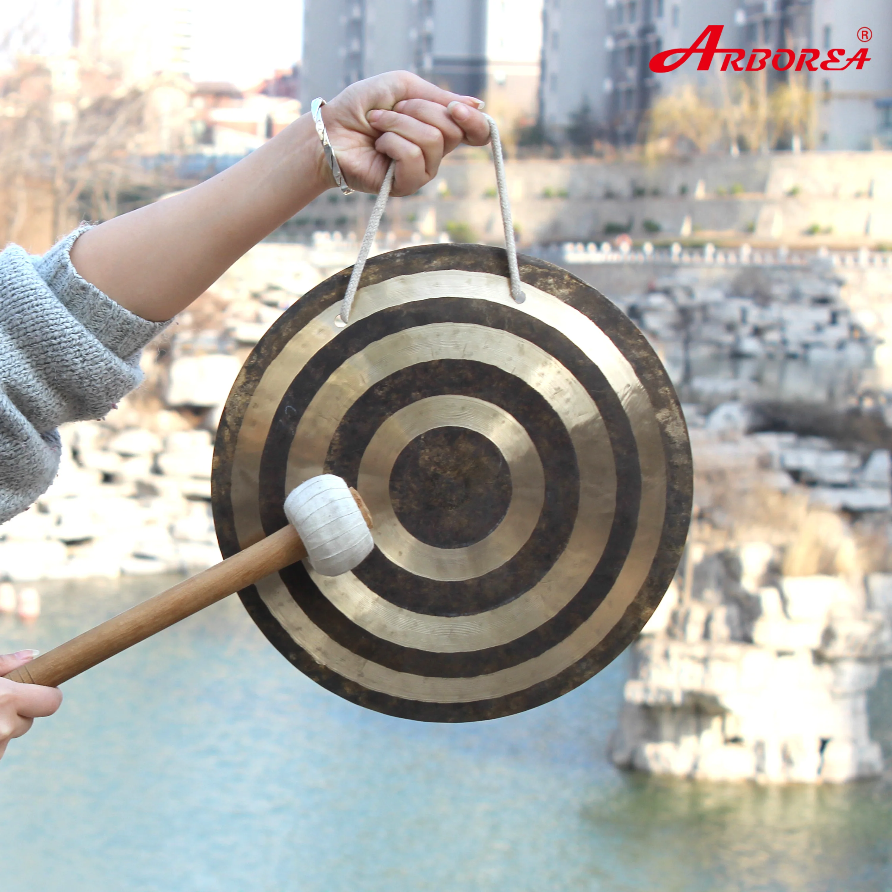 China Feng Gong 30 inch  Wind Gong  Sun Wind Gong equipped Gong Stand & Gong Bag & Gong Mallet