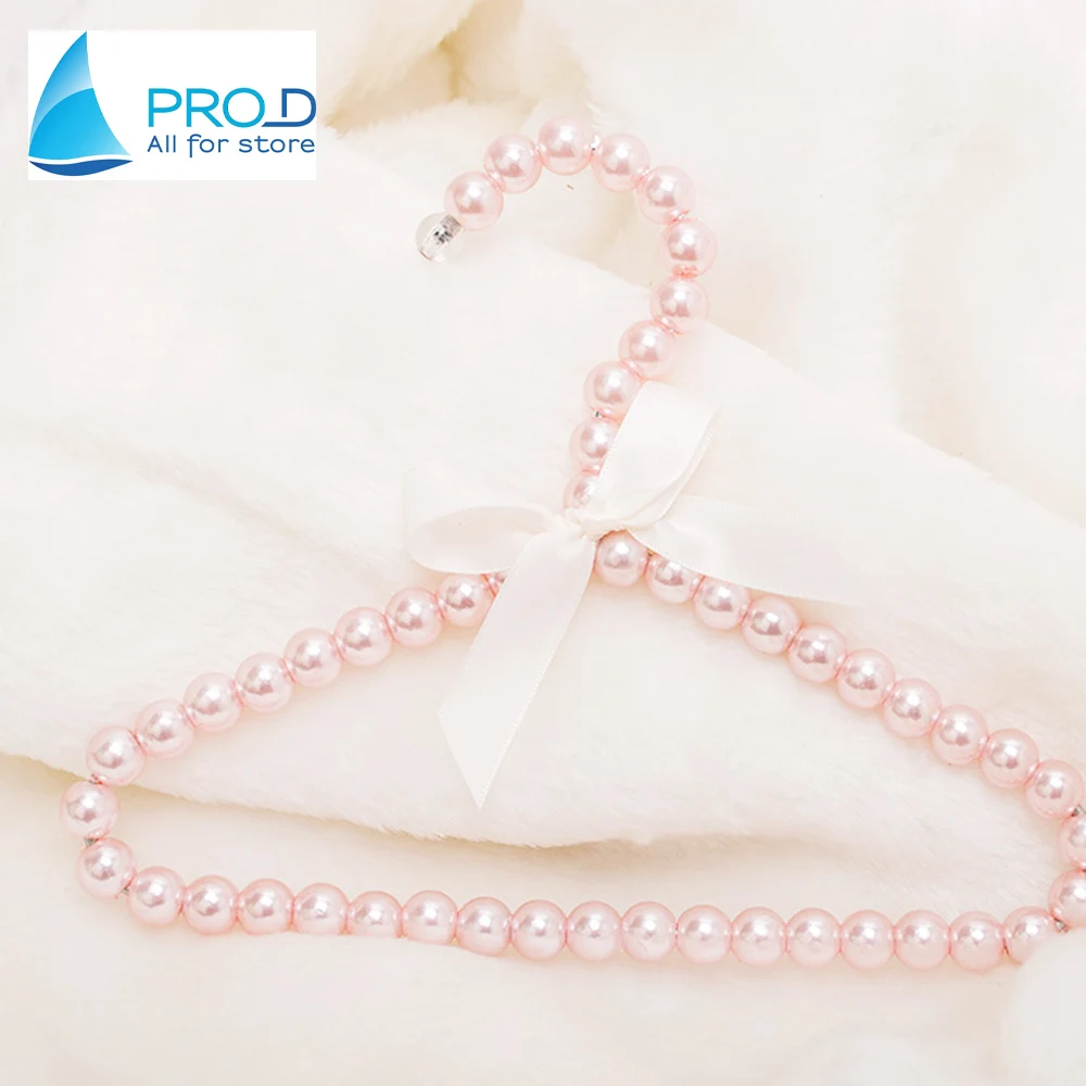 Fashion Store Clothes Hangers For Pearl Hanger With Bowknot