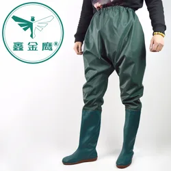 High quality PVC breathable wading belt fishing pants wholesale waterproof pants wading boots pants
