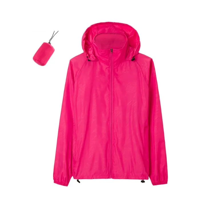 Unisex Outdoor Anti UV Water-Resistant Quick Dry Thin Skin Windbreaker Hooded Jackets for women and mens