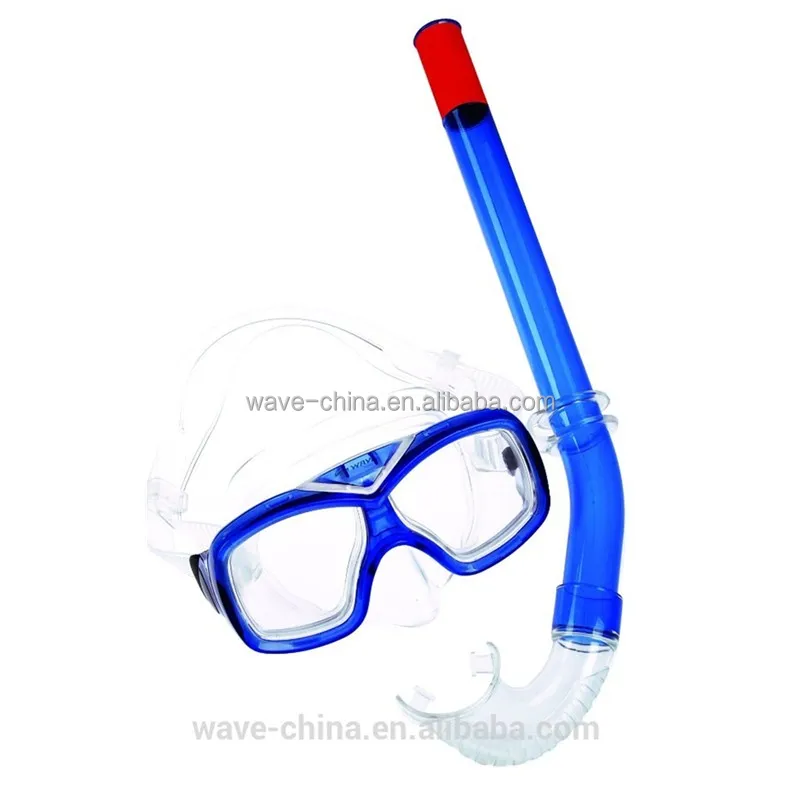 WAVE Easy adjustable strap kids diving mask snorkel set underwater diving equipment