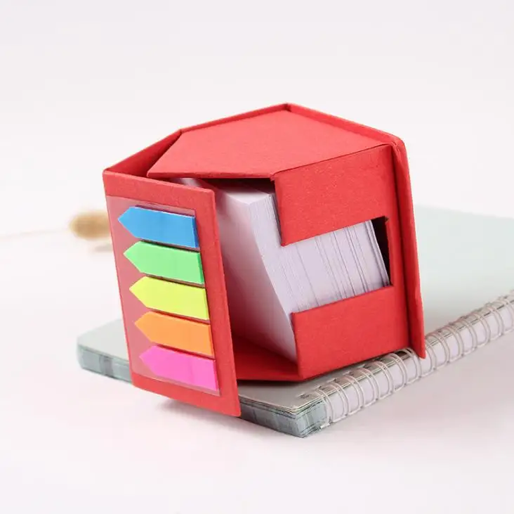 2 types creative house shaped customize the color memo pad