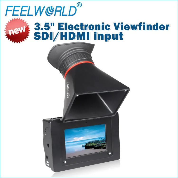 
3.5 inch electronic viewfinder sdi hdmi input for pro video display 