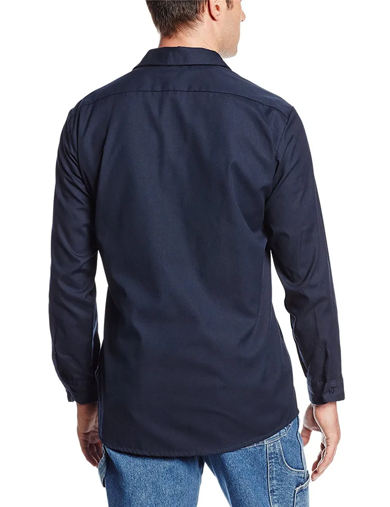 cotton fashion mens uniforms work custom plaid shirt work wear uniform with long sleeve tshirt