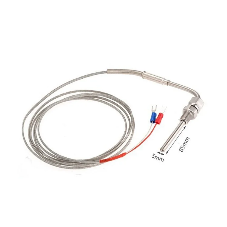 EGT K-Type Exhaust Probe High Temperature Thermocouple with Stainless Steel Wall-Mounted Rectangular Shape Excellent for Heating