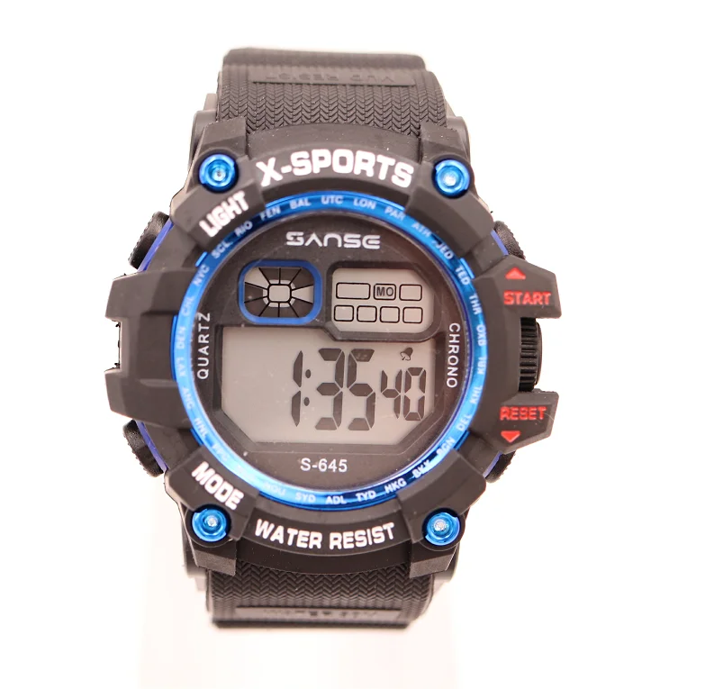 SANSE S-645B new colorful high quality waterproof digital transparent wrist watch factory price relojes South America