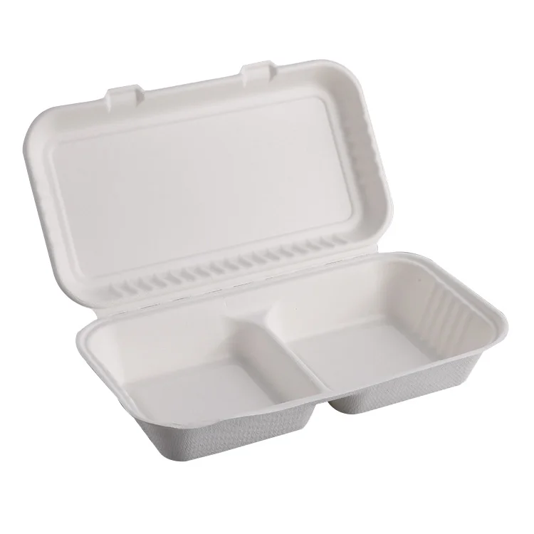 Compartment Biodegradable Disposable Microwave Fast Food Container