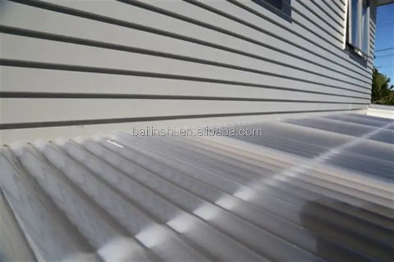 carport skylight roofing corrugated  polycarbonate sheet