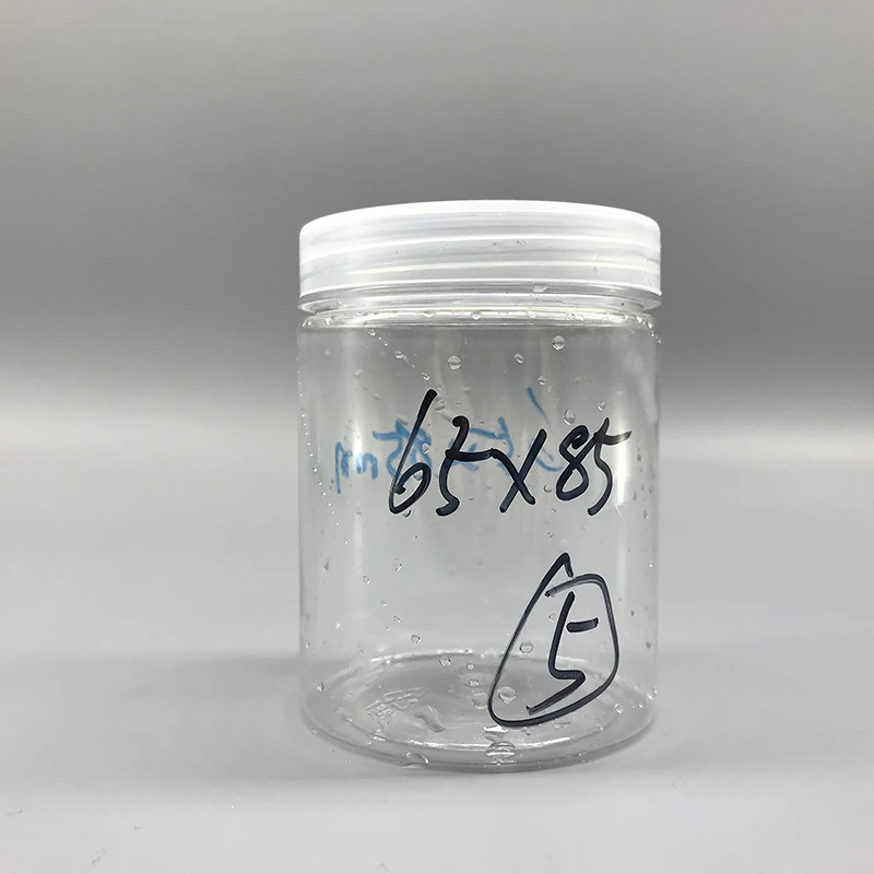 Customized 200ml Wide-mouth cylinder clear plastic powder food plastic container empty jar for honey canned