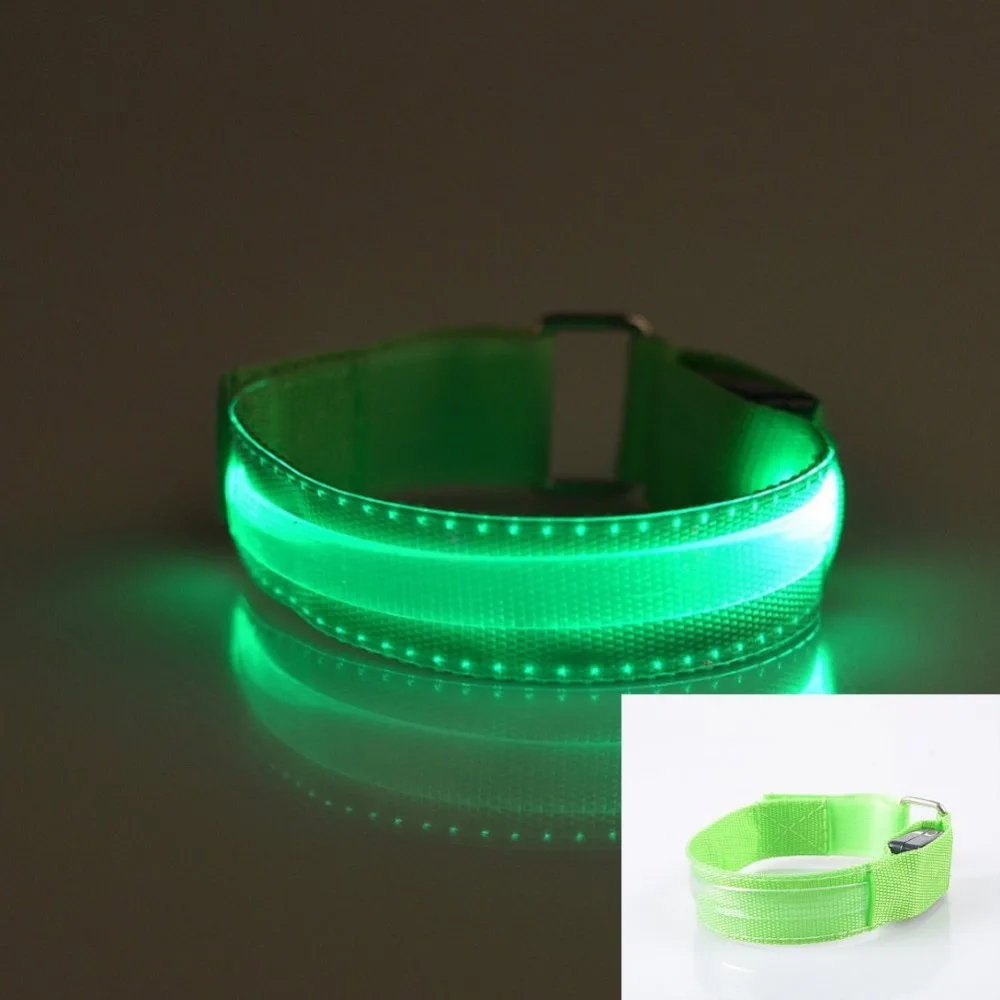 USB Rechargeable Led Sport Armband Flashing Led Wristband Led Bracelets Safety Light for Night Running