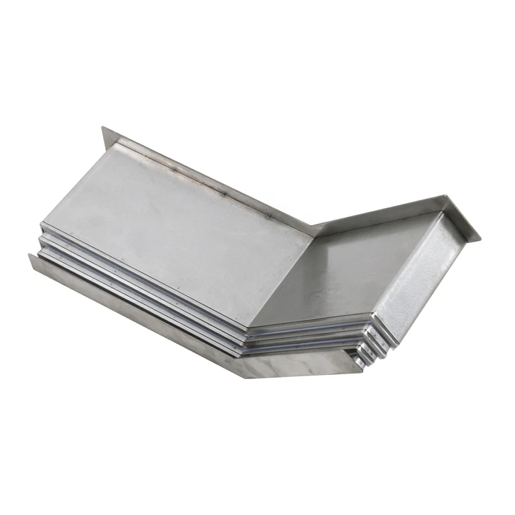 steel plate telescopic bellow cover,protective bellow covers for cnc machine by Judy Hao