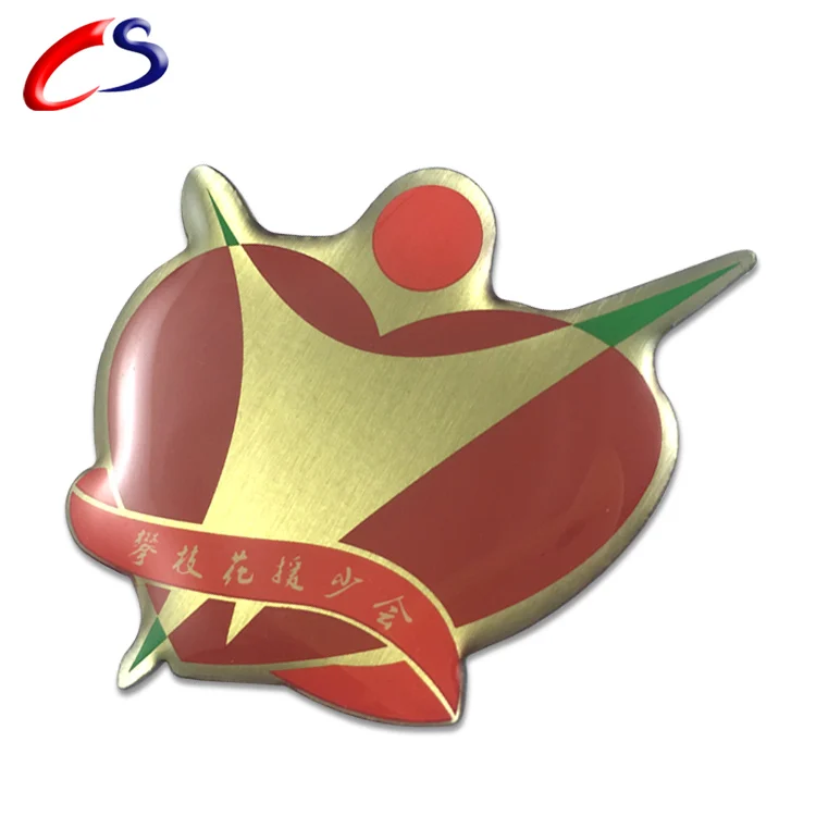 New design club 3d metal soccer pin badge