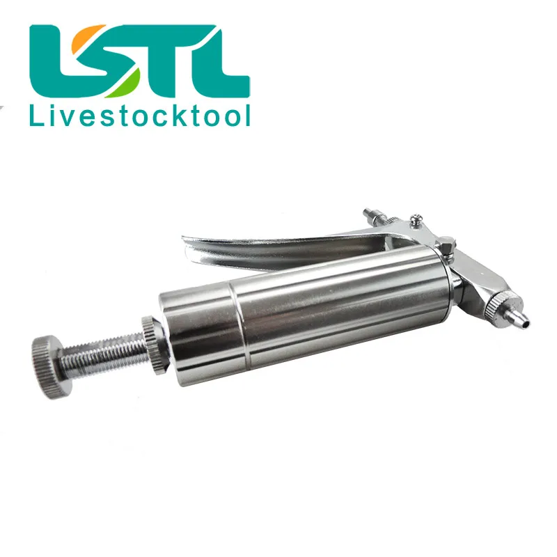 Veterinary Equipment Poultry Vacination Injection Stainless Steel 0.1-1ml Adjustable Automatic Syringe Medical Injector