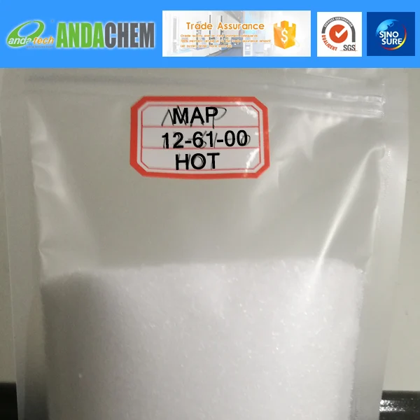 White Crystal Hot Process Mono Ammonium Phosphate NH4H2PO4 MAP Fertilizer 12-61-00