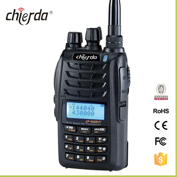 Ручной любительское радио dual band кросс-бэнд репитера с Chierda GP-6688UV