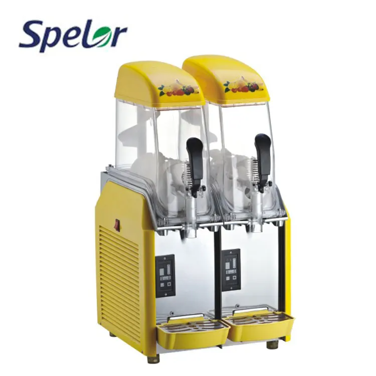 China Wholesale Commercial Juice Double Cylinder Tank Slush Snow Melting Machine