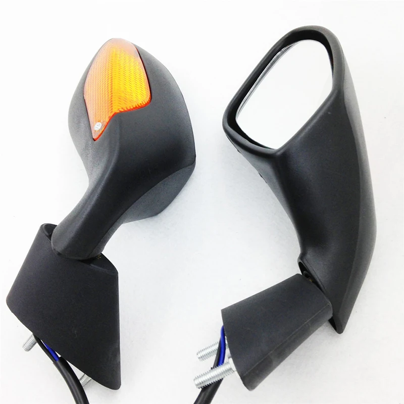 Motorcycle Part Turn Signal Rearview Mirrors For Suzuki GSX-R GSXR 1000 2005-2012