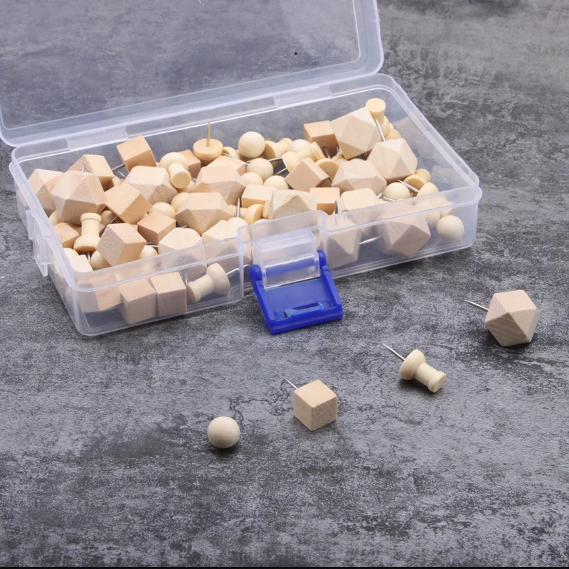 Wholesale wooden round head push pin with good price