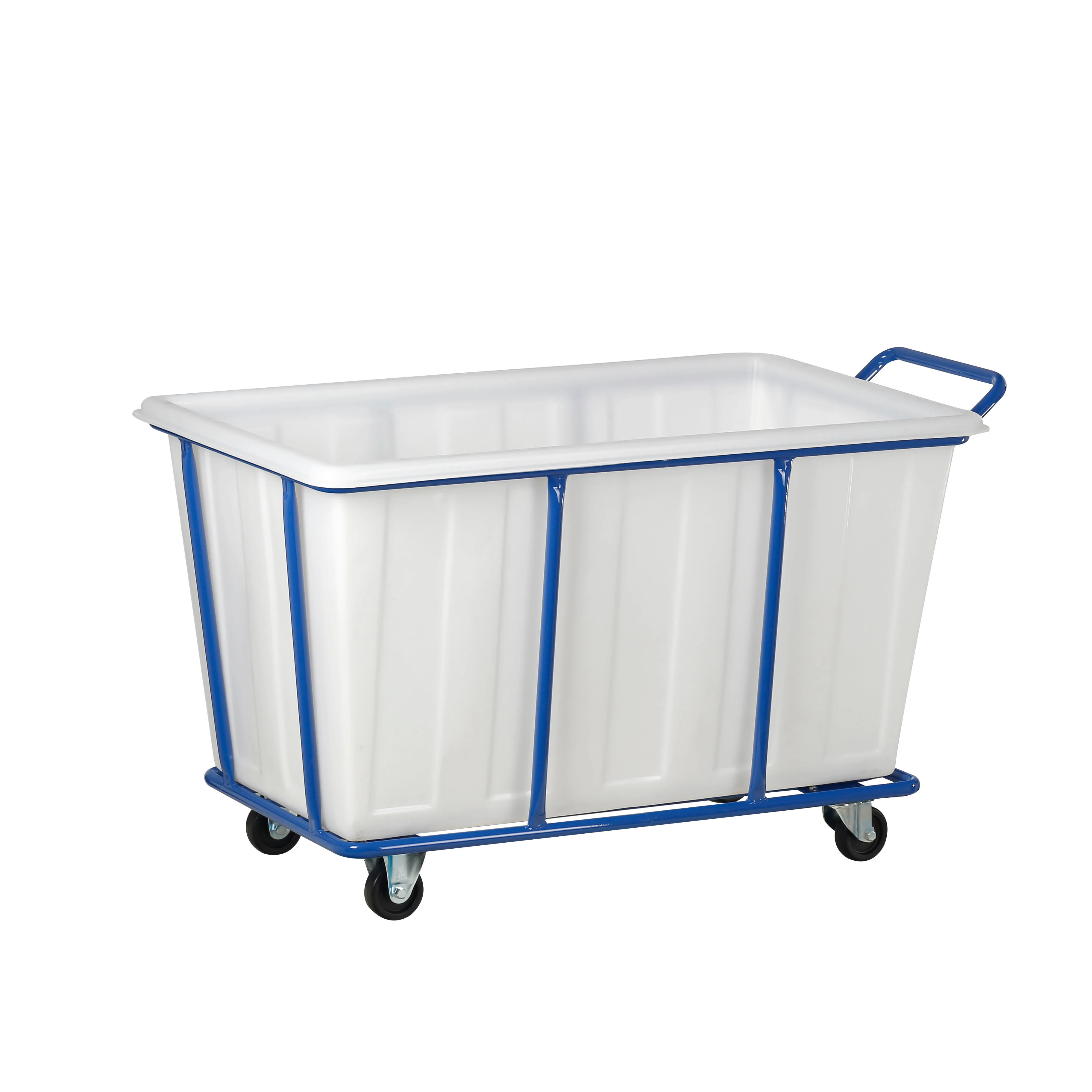 Push by hand  and plastic of hotel laundry cart 214