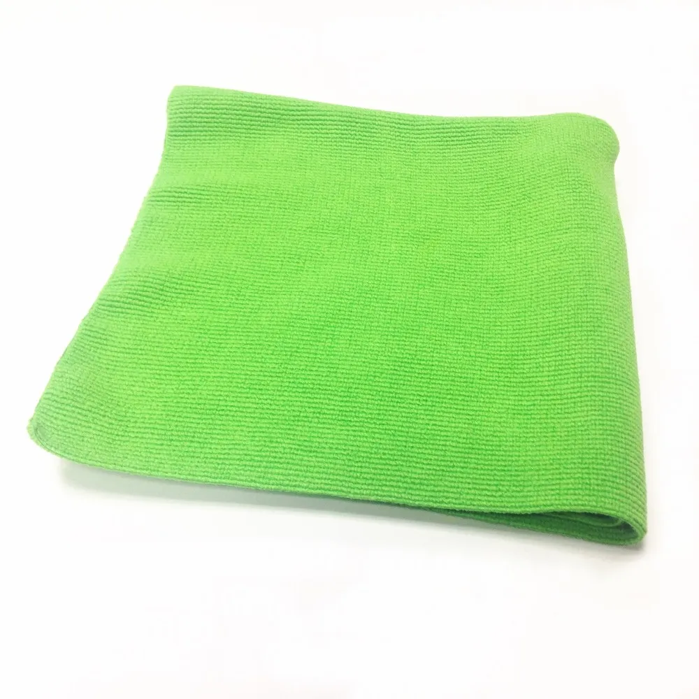 Ultrasonic cut microfiber towel 350gsm pearl microfiber cleaning cloth 40x40cm edgeless car care microfibre cloth