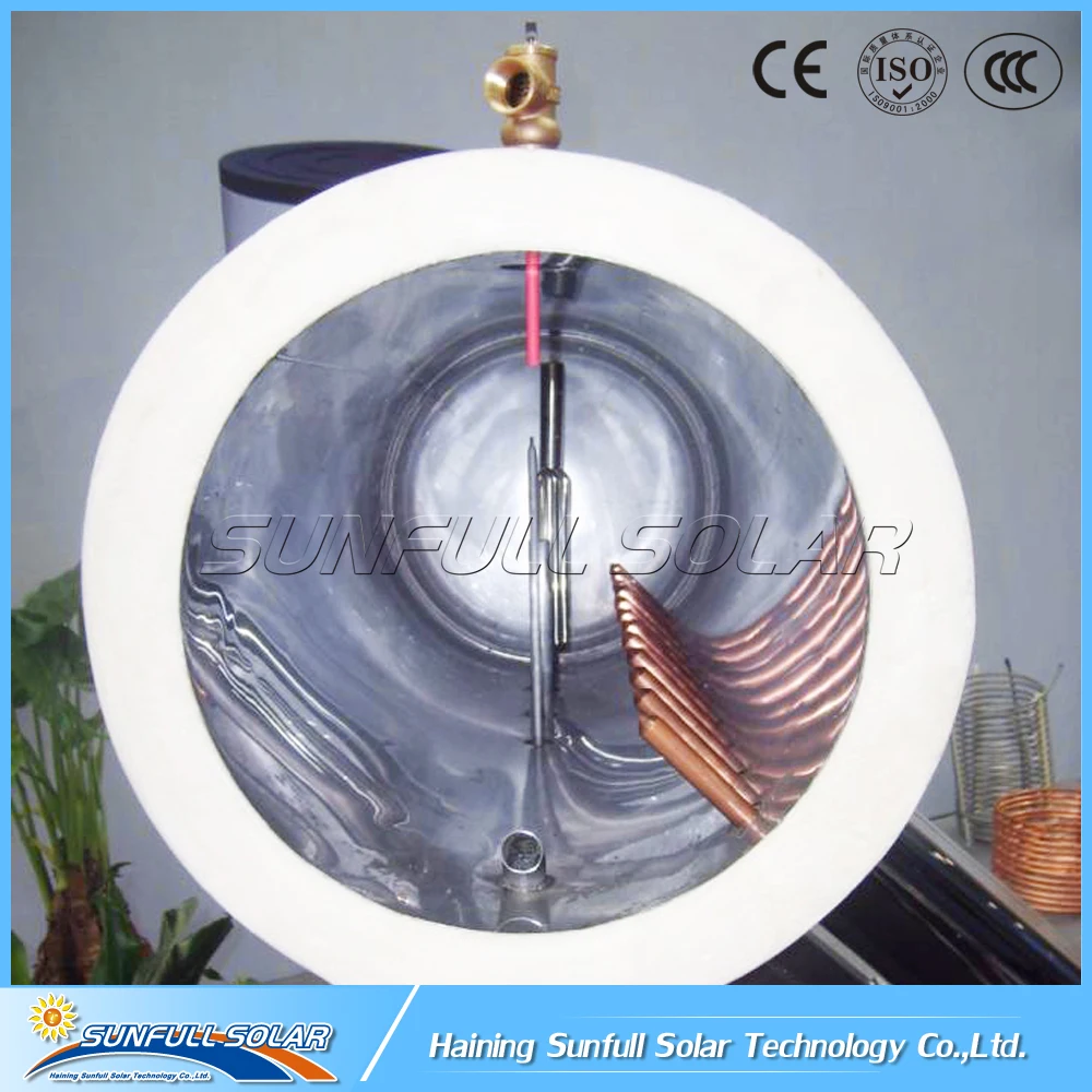 Pressurized heat pipe vacuum tube stainless steel solar water heater by manufacturer SUNFULL