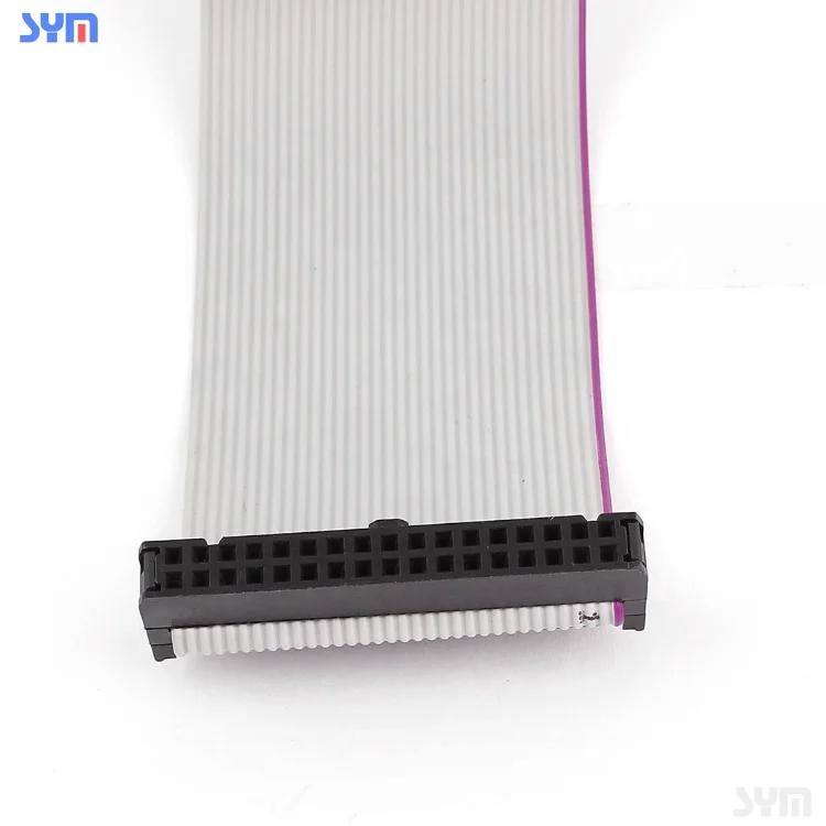 2.0 2.54 idc connector flat cable assembly 1.0 1.27mm pitch 2651 flat ribbon cable
